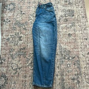 Pilcro cropped denim wide leg jeans